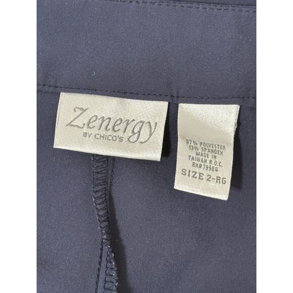 Chico's Zenergy Lightweight Navy Blue Pants, Size 2R - Picture 5 of 5